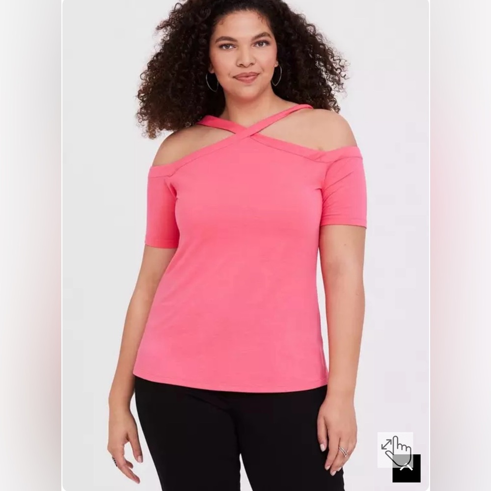 Torrid Cold Shoulder Top NWT